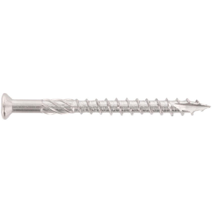 Terrassenbauschrauben, T-Drill, Linsensenkkopf, Cut Spitze, Edelstahl A2 - 5x40 mm 100 Stück