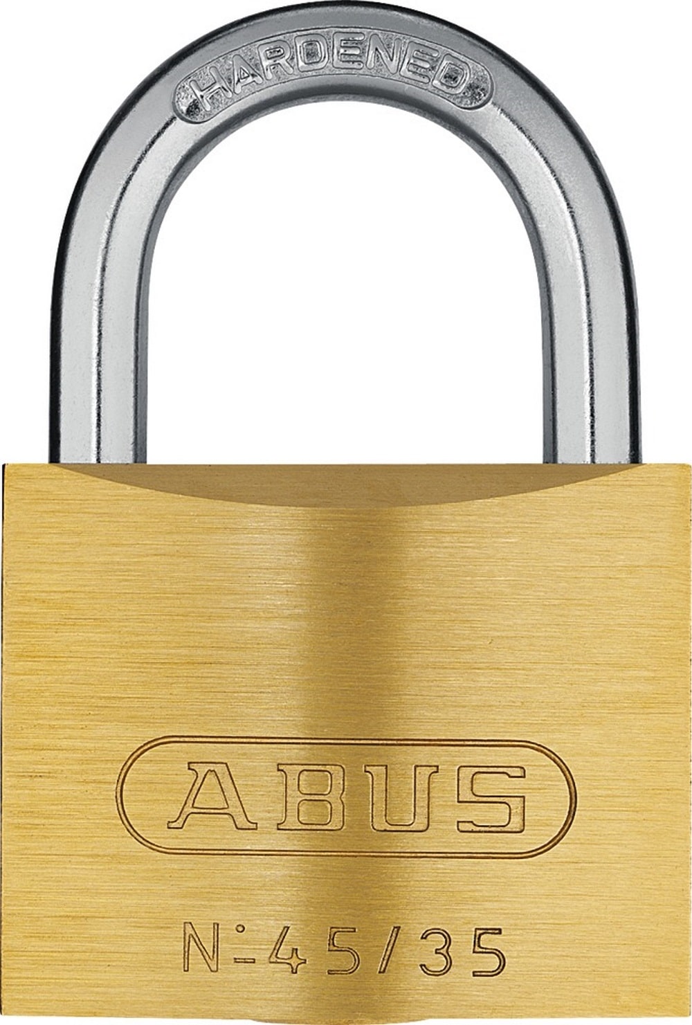 Abus Messing Vorhangschloss 45 inkl. 2 Schlüssel verschiedenschließend