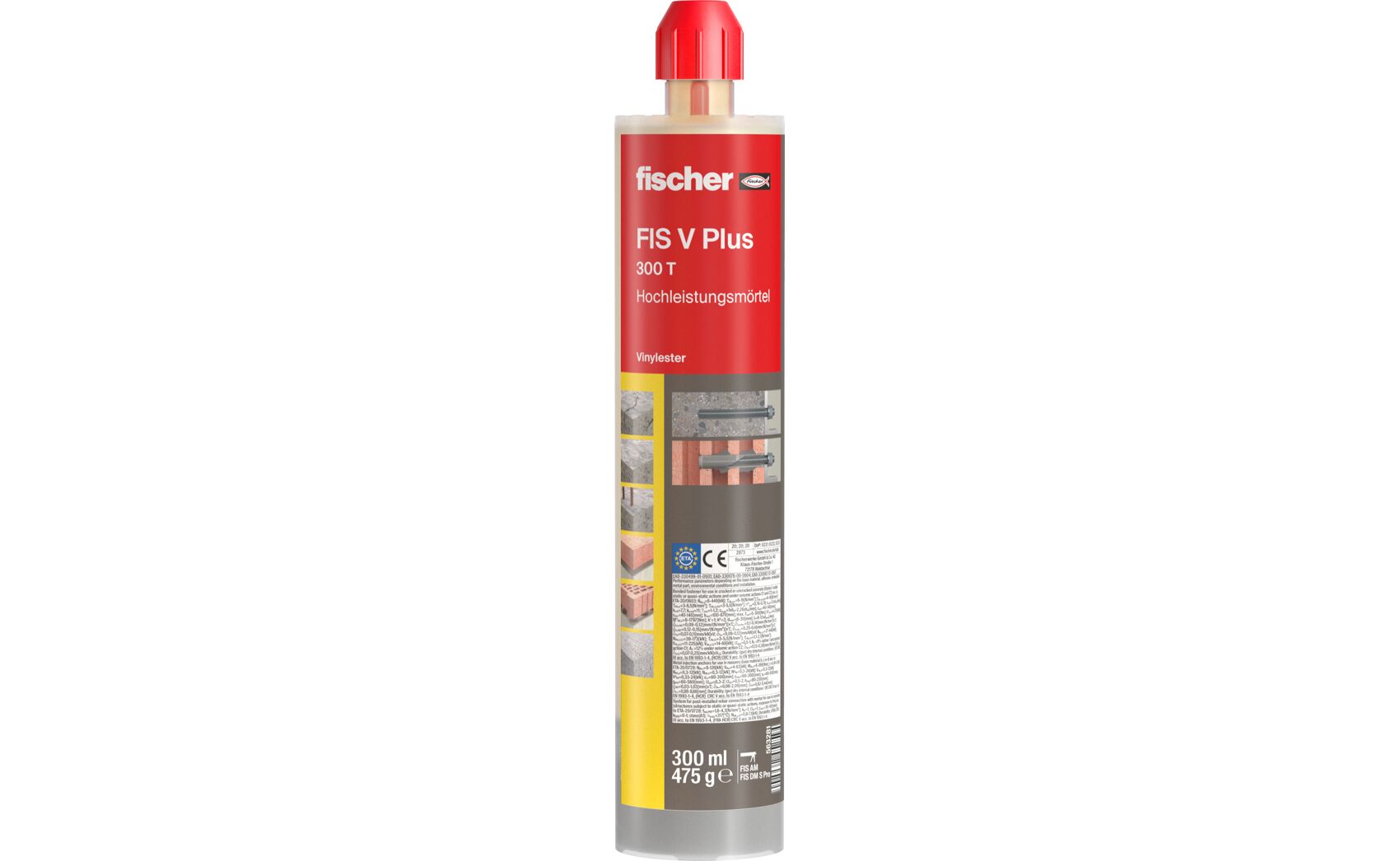 Fischer Set 4 TherMax II 16/250 M12 Abstandsmontagesystem / Dämmstoffdübel + 2 Mörtel FIS V Plus 300 T
