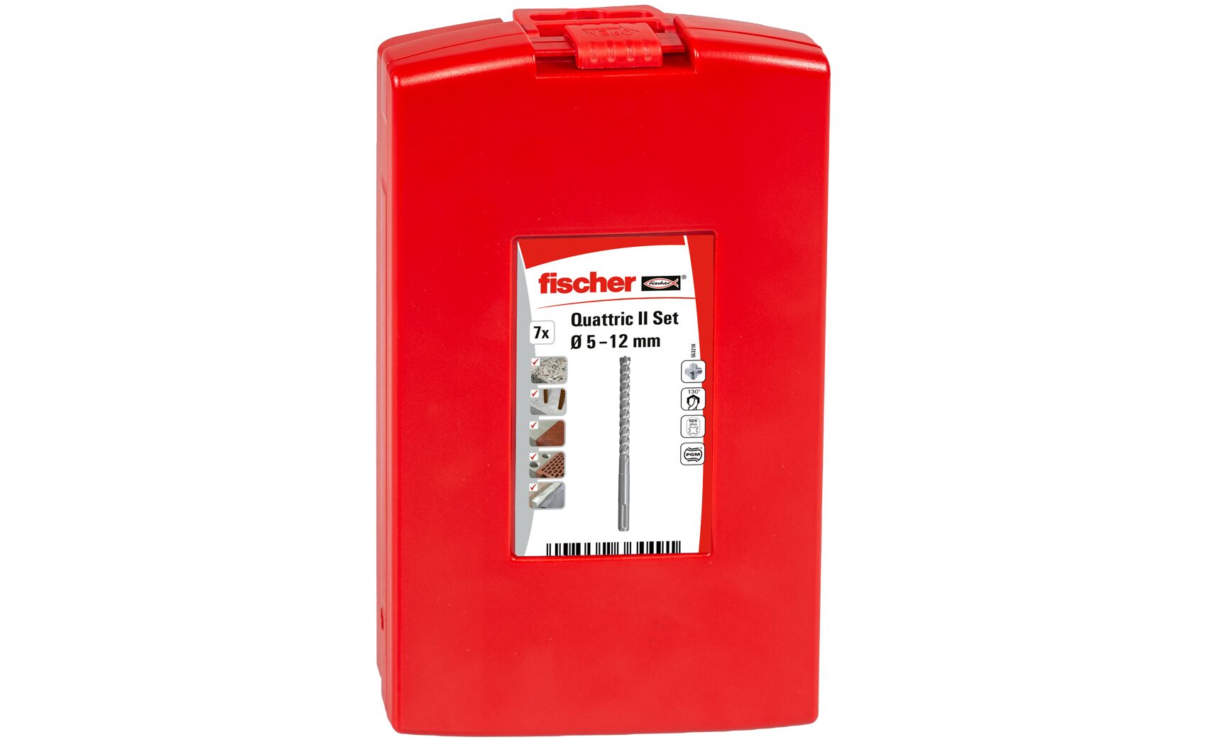 fischer Hammerbohrer Quattric II S Set 5-12 mm