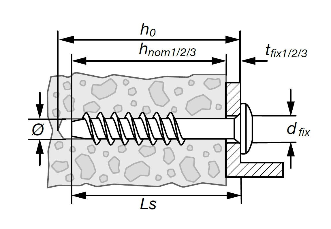SPAX Betonschraube Panhead Stahl, galvanisch verzinkt