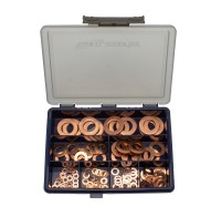 Kupfer Set Unterlegscheiben DIN 125 Scheiben - Sortimentsbox CU-2