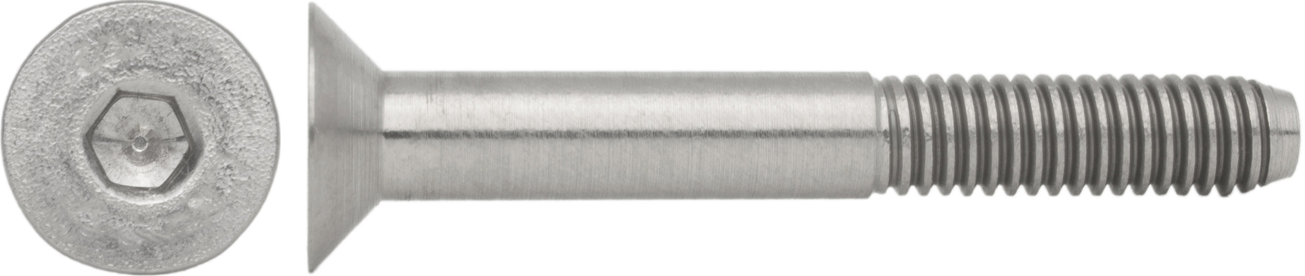 Senkschrauben mit Innensechskant ISO 10642 08.8 Stahl blank M 5 M 6 