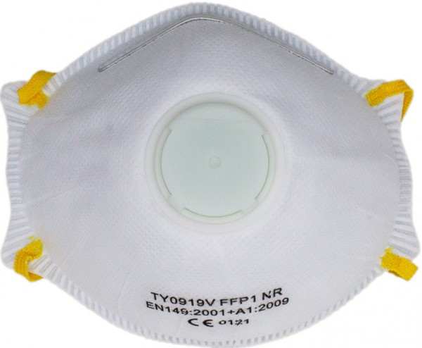 Atemschutzmaske FFP1 mit Ventil Mundschutzmaske Feinstaubmaske Filtermaske